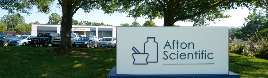 Landscape view of Afton main building